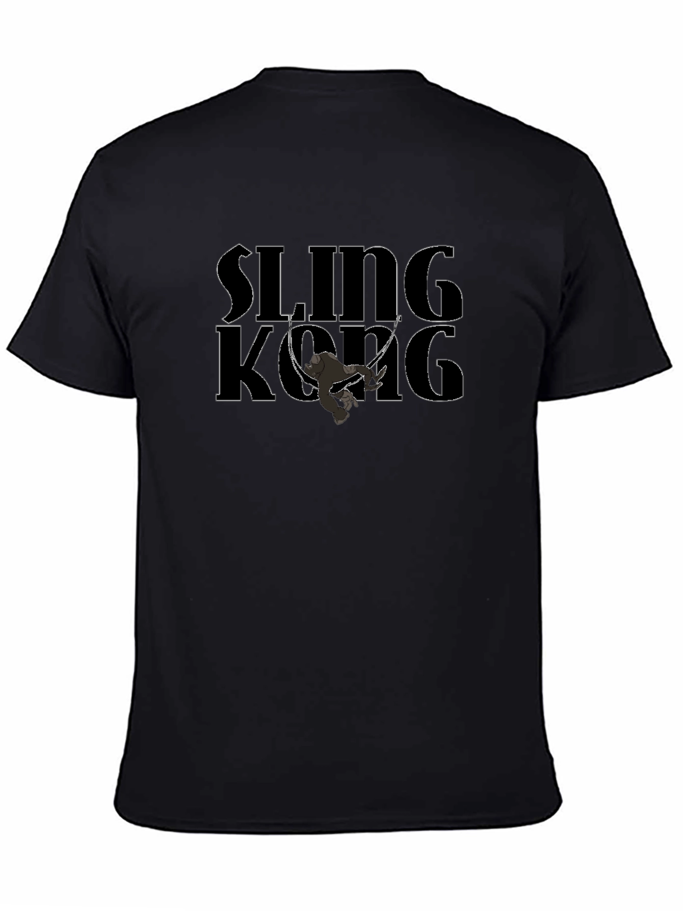Sling Kong Graphic T-Shirt - Black Cotton Tee