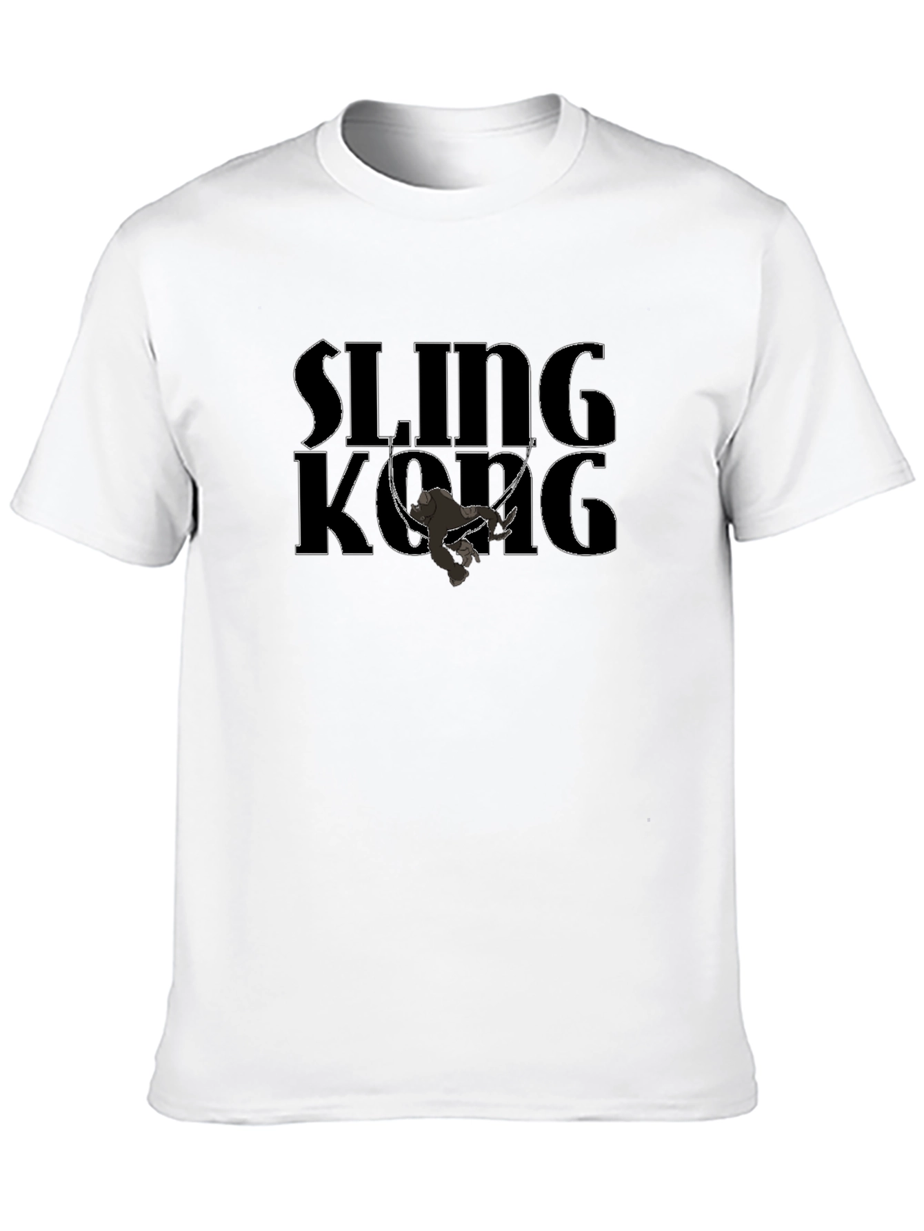 Sling Kong Graphic T-Shirt - Black Cotton Tee
