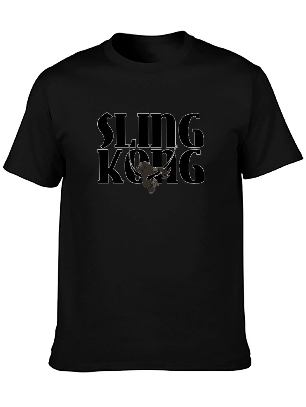Sling Kong Graphic T-Shirt - Black Cotton Tee