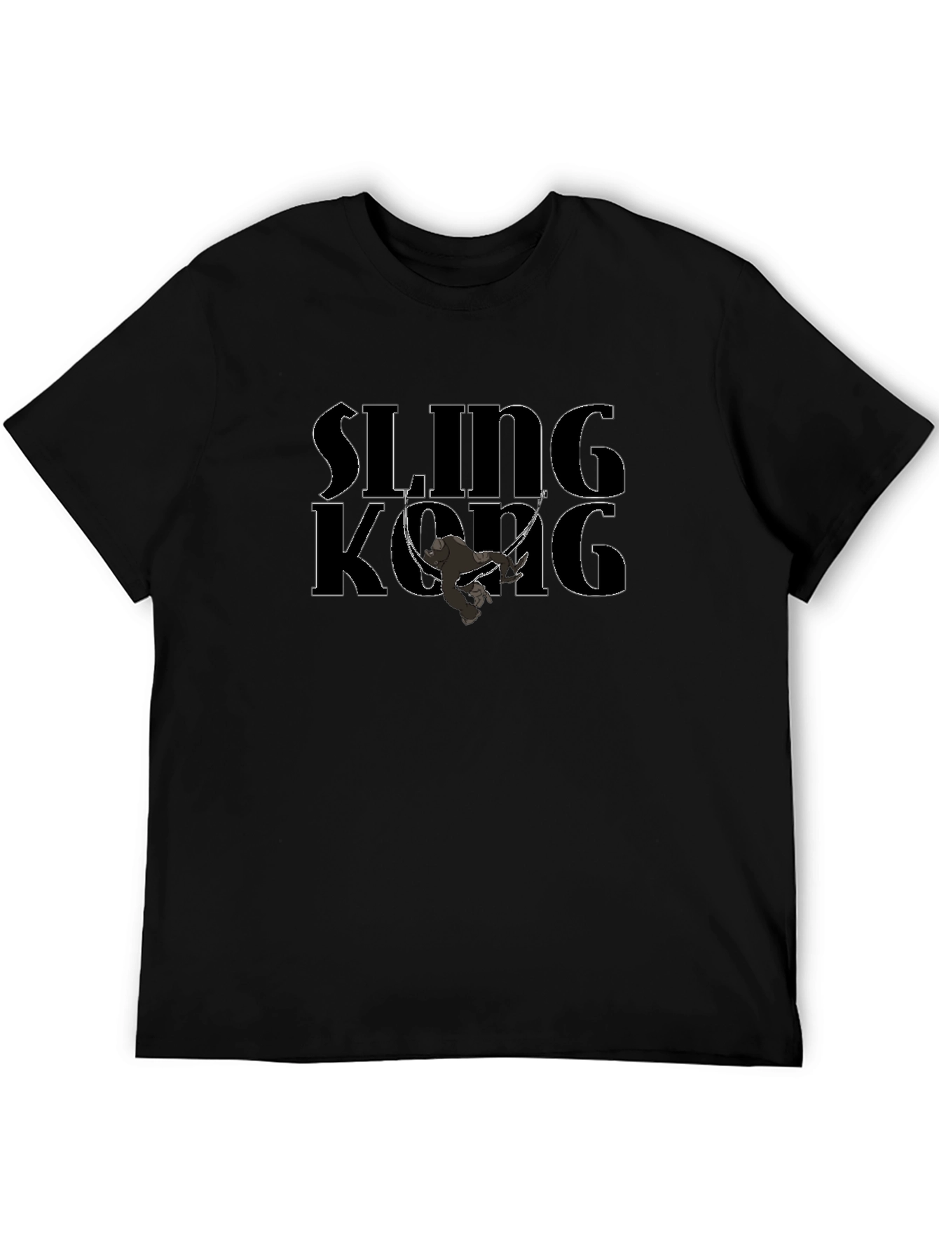 Sling Kong Graphic T-Shirt - Black Cotton Tee