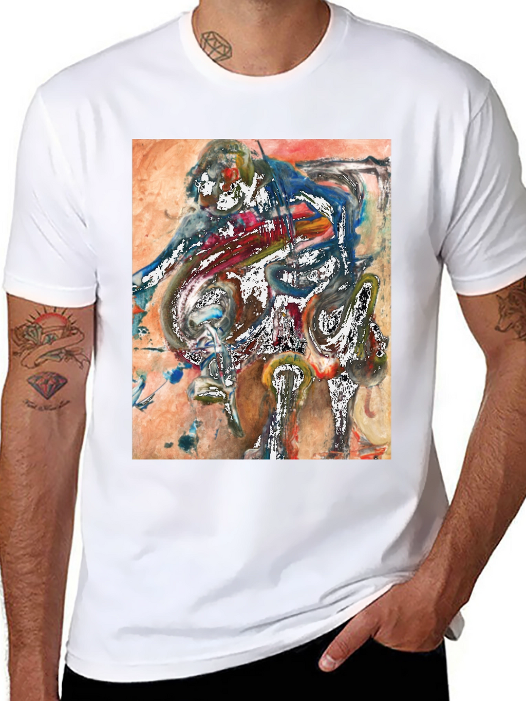 Abstract Art Graphic Tee - Unique Mens T-Shirt