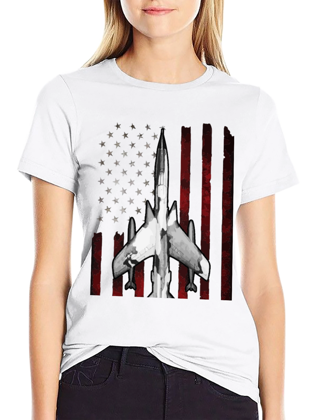 Patriotic Jet Fighter T-Shirt