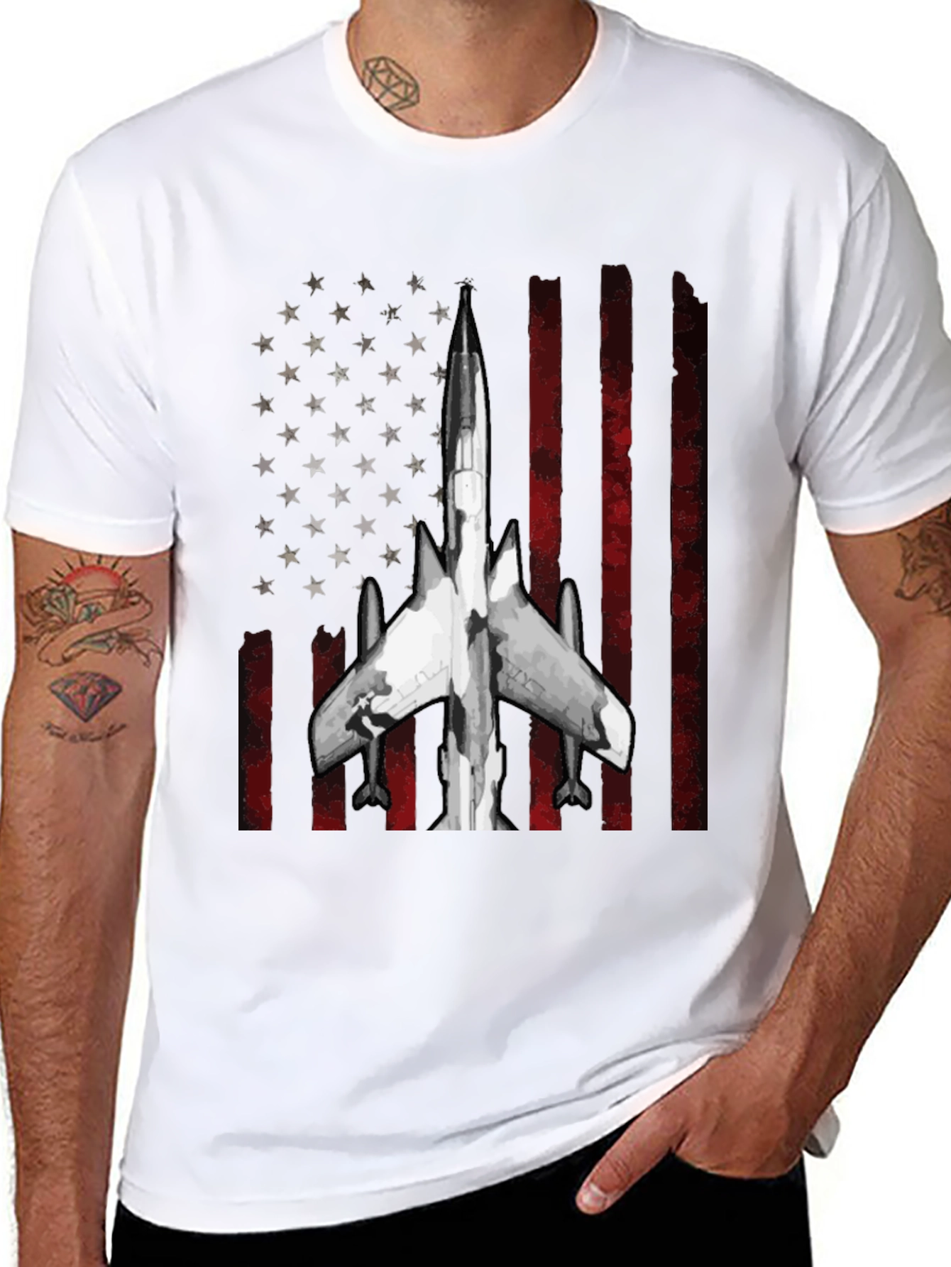 Patriotic Jet Fighter T-Shirt