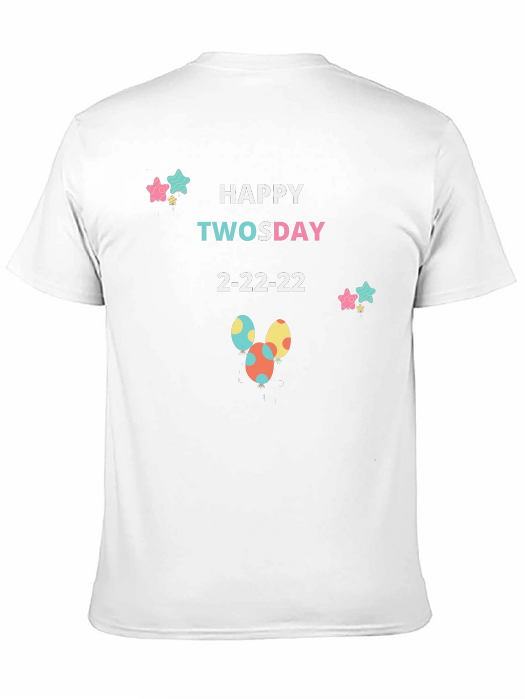 Happy Twosday 2-22-22 Black T-Shirt