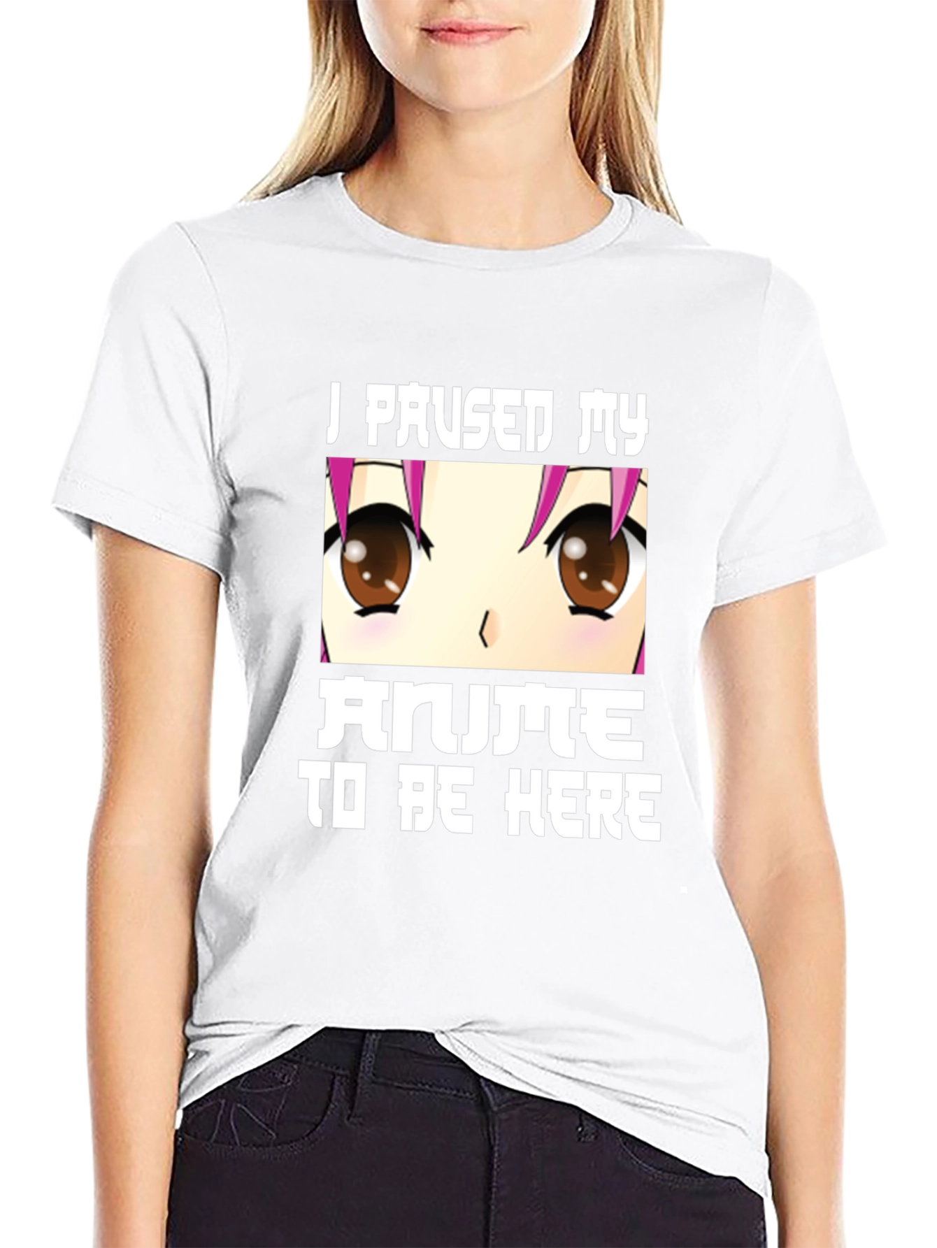 Anime Lover Tee: I Paused My Anime Black T-Shirt
