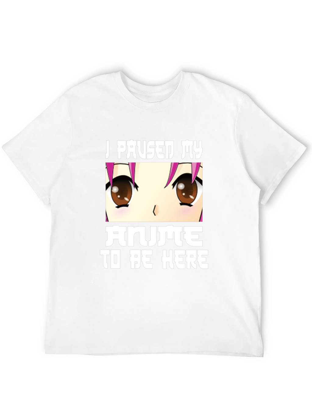 Anime Lover Tee: I Paused My Anime Black T-Shirt