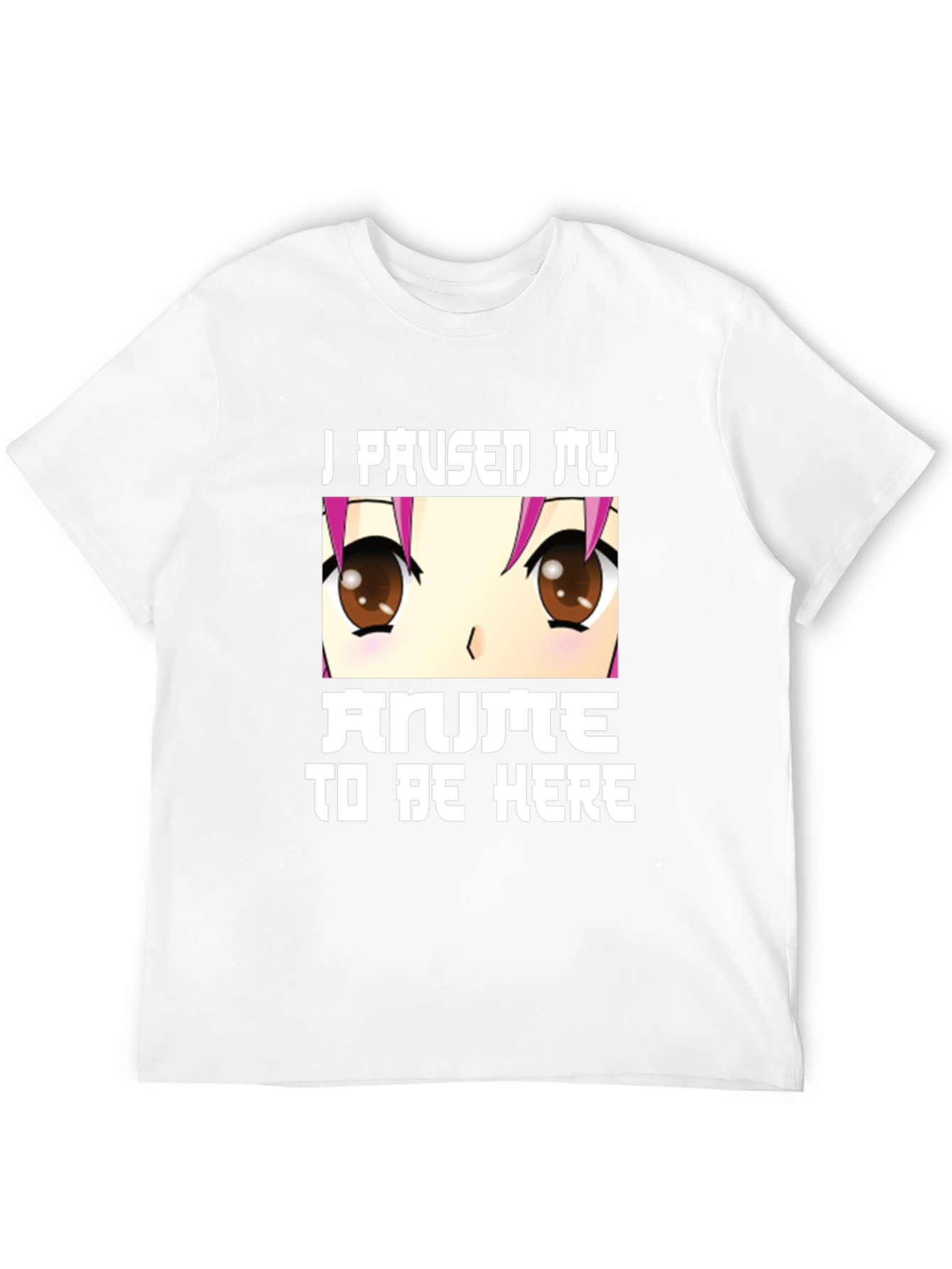 Anime Lover Tee: I Paused My Anime Black T-Shirt