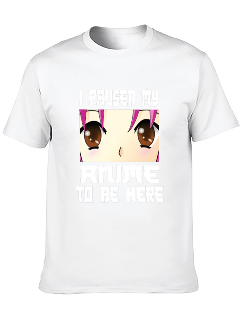 Anime Lover Tee: I Paused My Anime Black T-Shirt