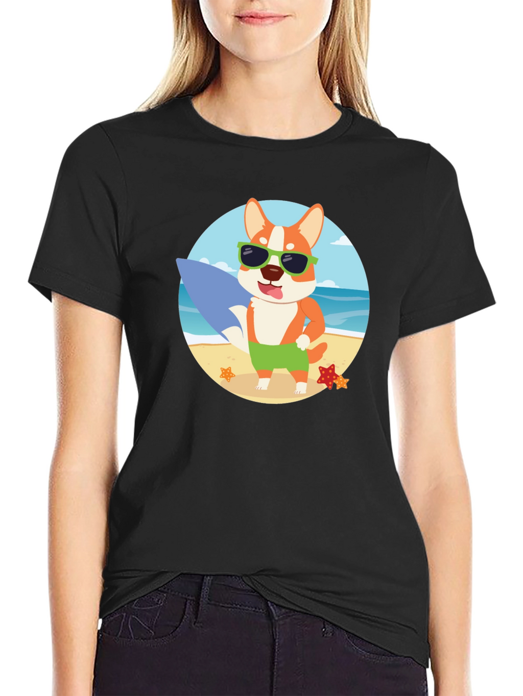 Surfing Dog Beach T-Shirt – Fun Summer Dog Lover Tee