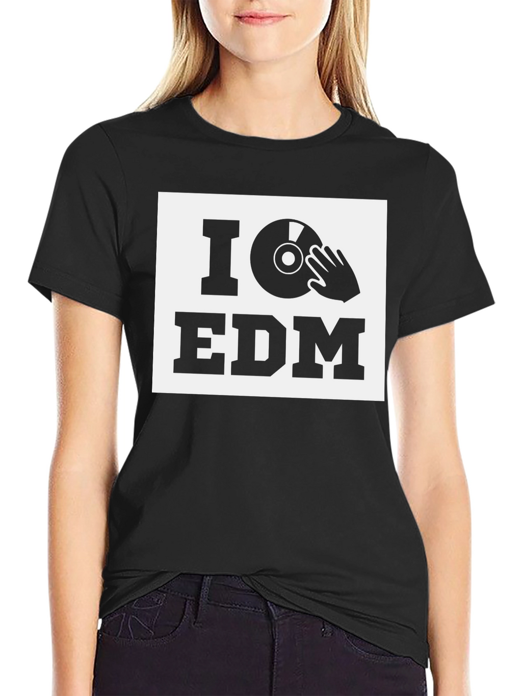 I Love EDM Graphic Tee - DJ Music T-Shirt