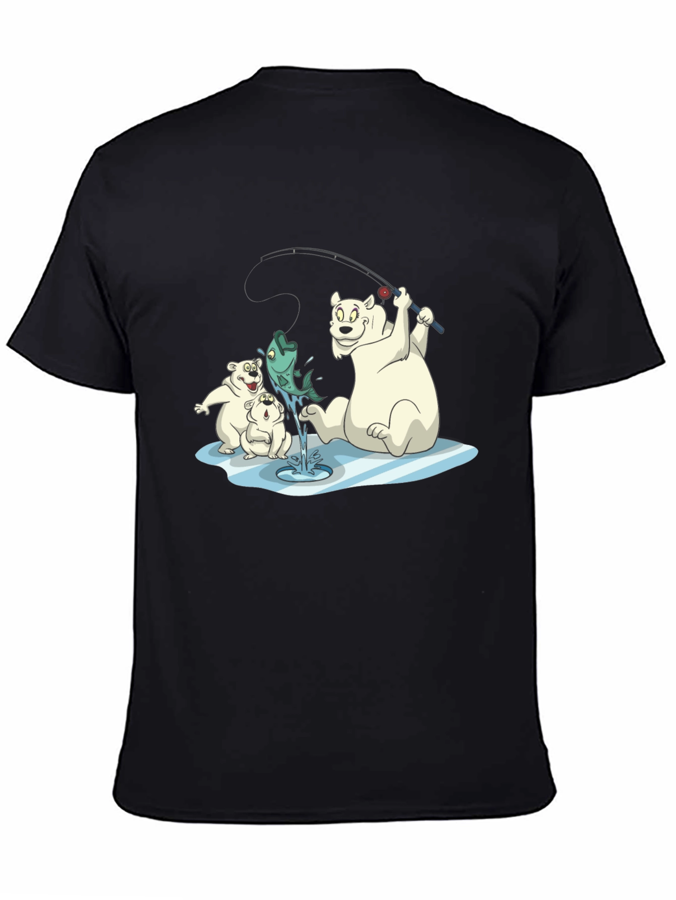 Polar Bear Fishing T-Shirt