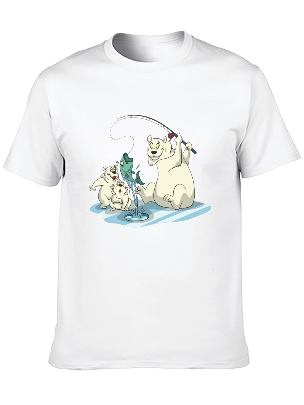 Polar Bear Fishing T-Shirt