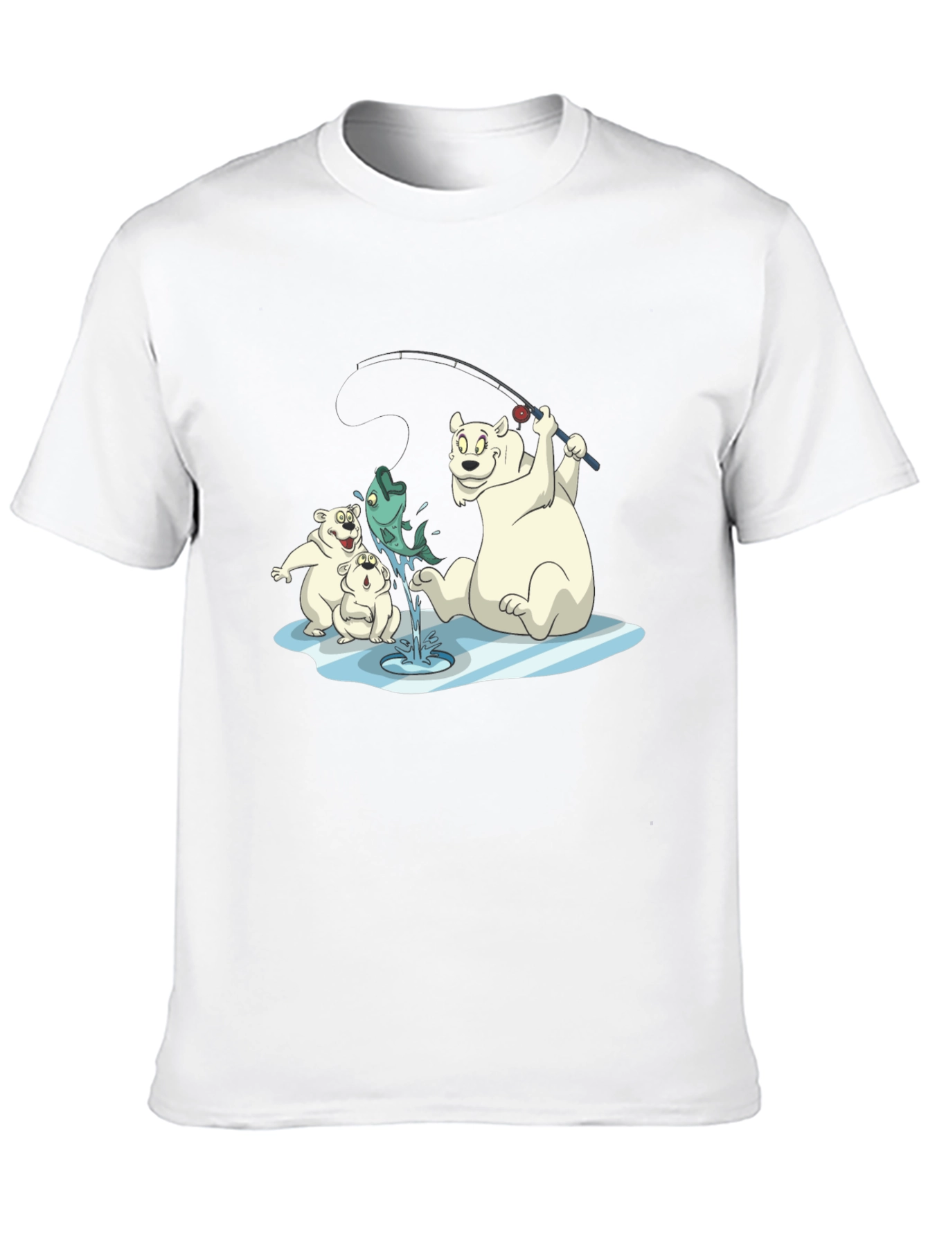 Polar Bear Fishing T-Shirt