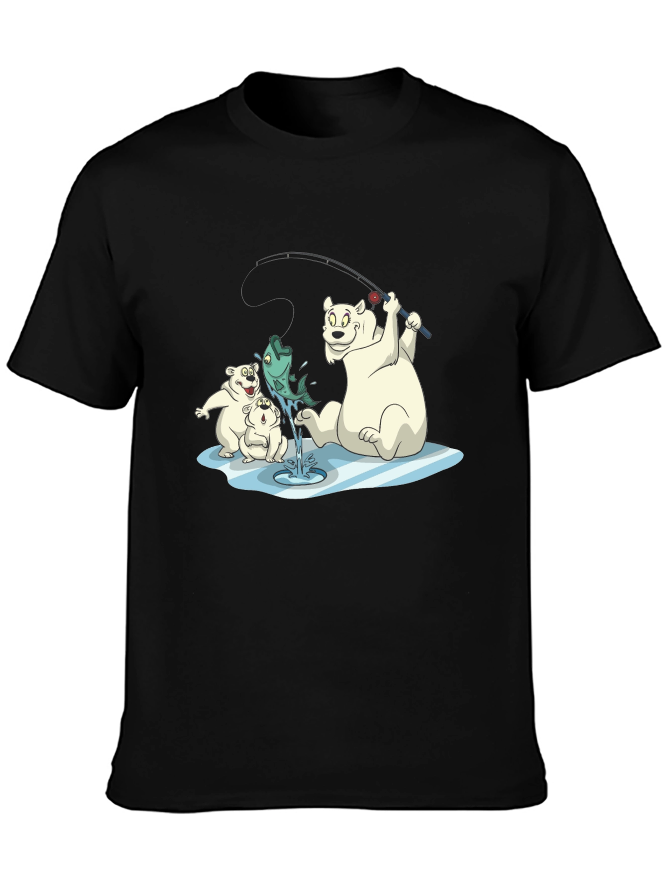 Polar Bear Fishing T-Shirt