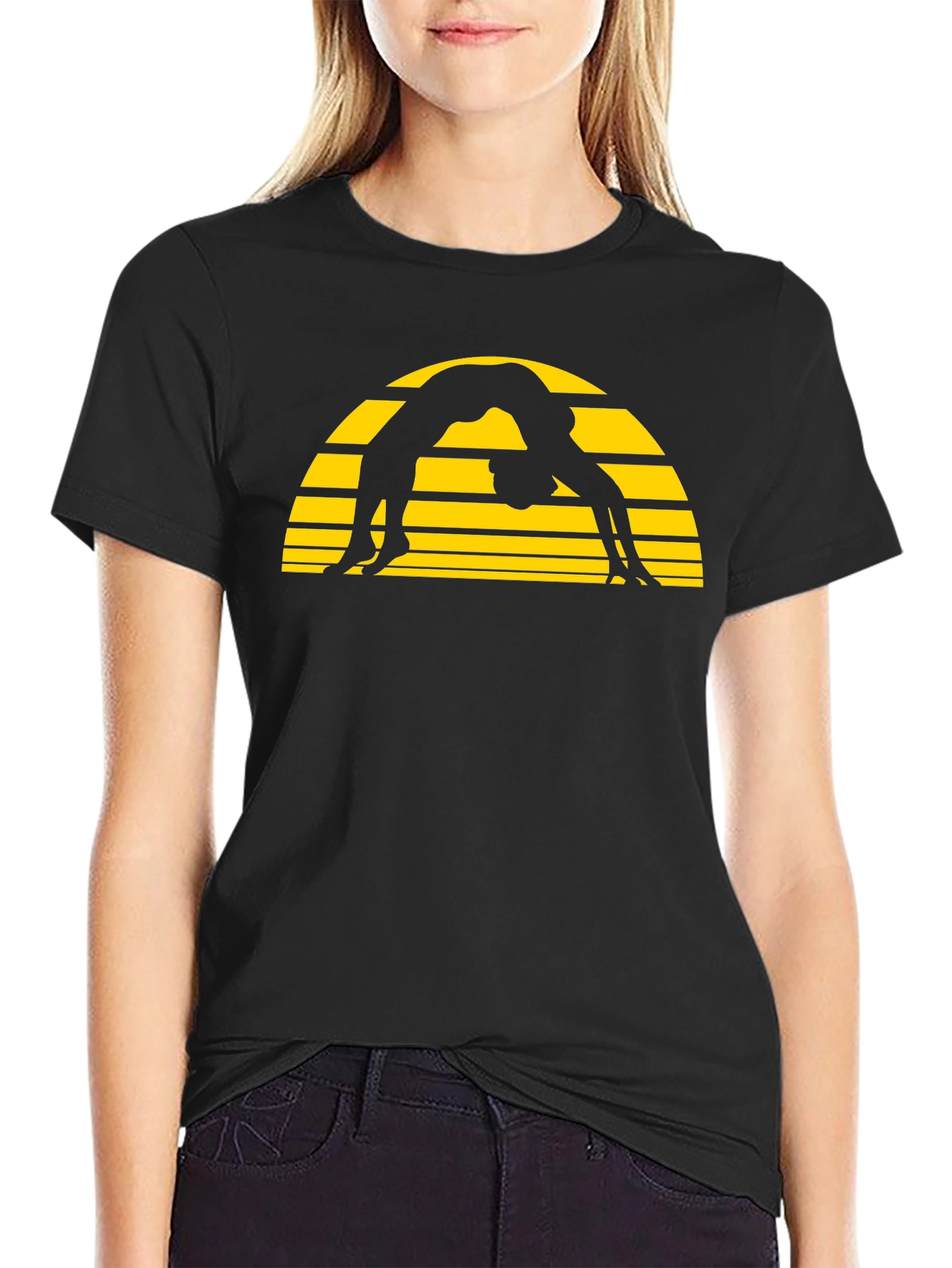 Yoga Silhouette T-Shirt - Graphic Tee - Unisex