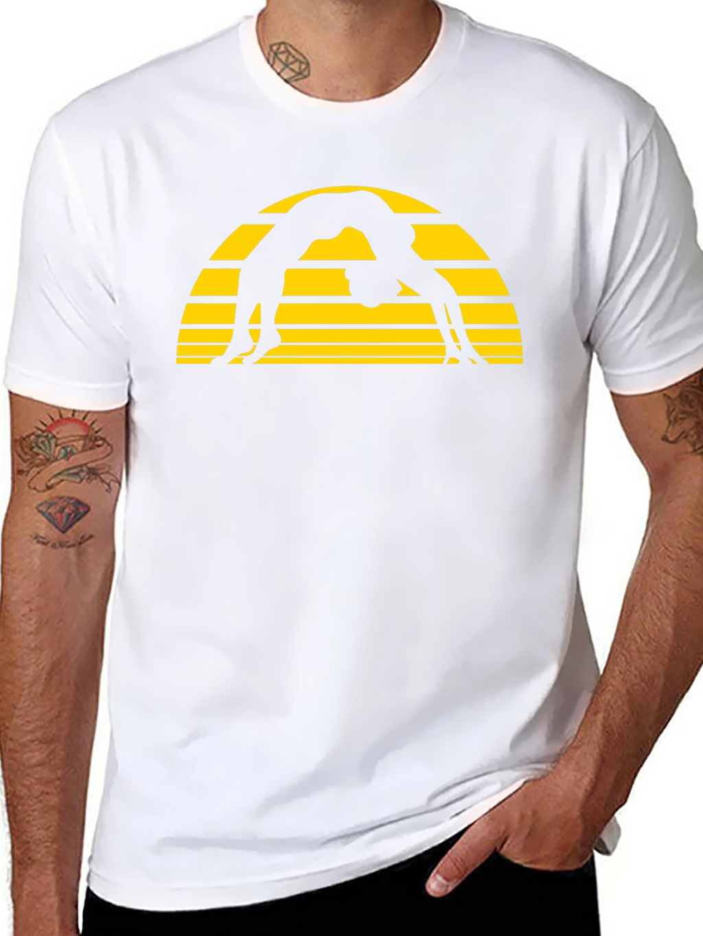 Yoga Silhouette T-Shirt - Graphic Tee - Unisex
