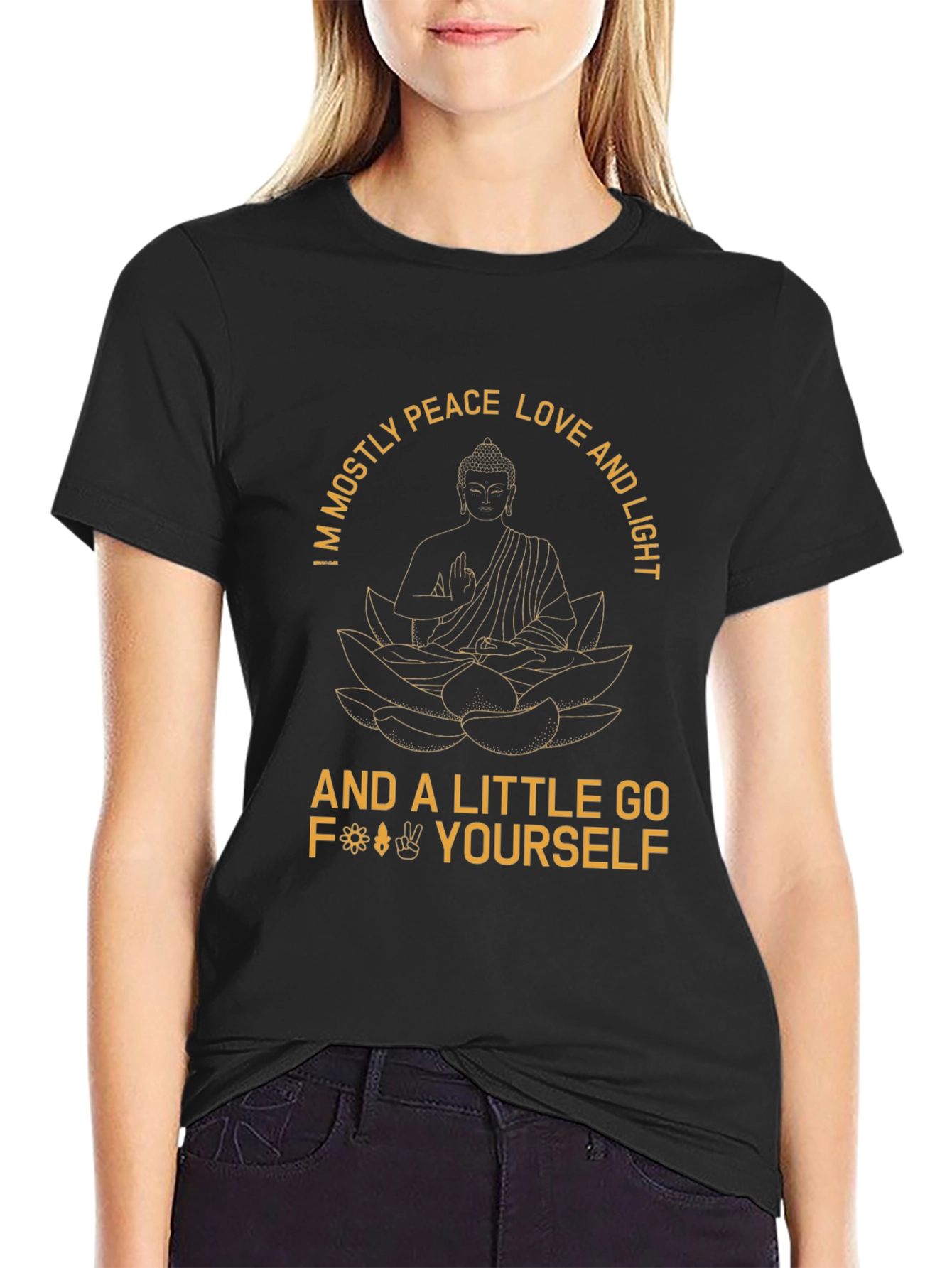 Peace Love Light Graphic T-Shirt