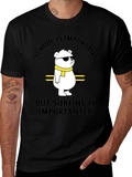 School vs Surfing Bear T-Shirt