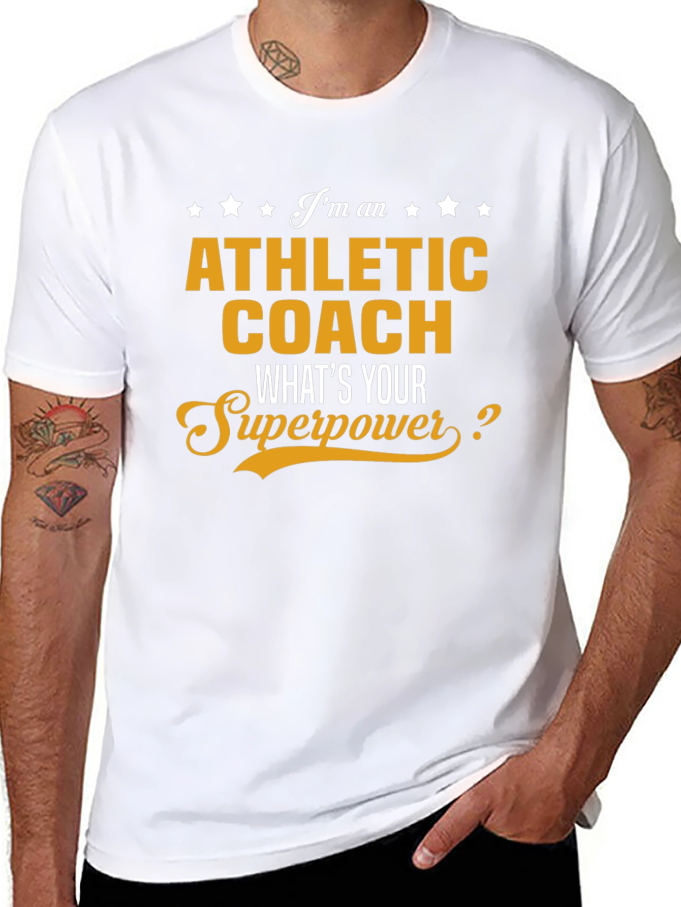 Athletic Coach Superpower T-Shirt Funny Coaching Gift