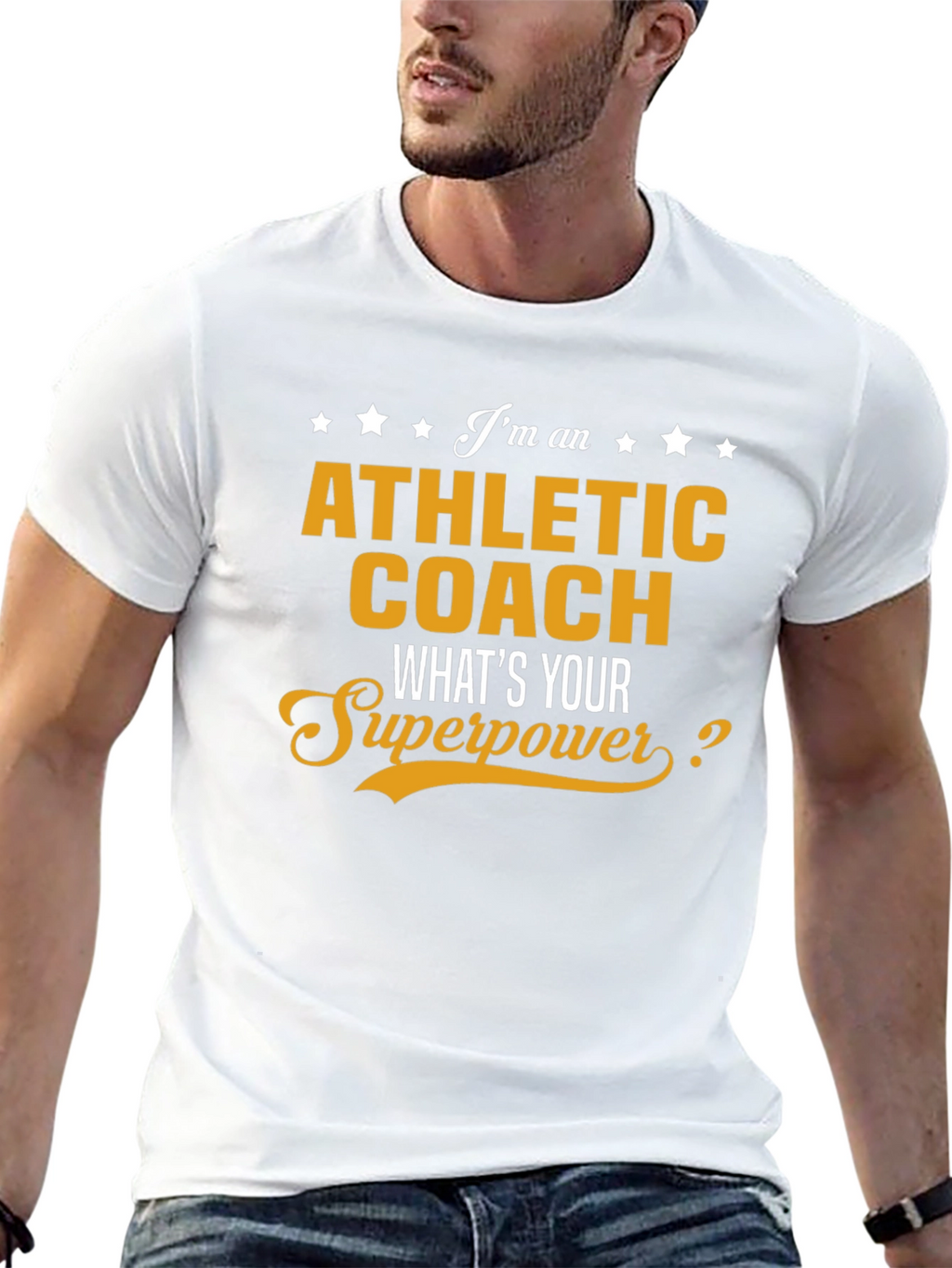 Athletic Coach Superpower T-Shirt Funny Coaching Gift