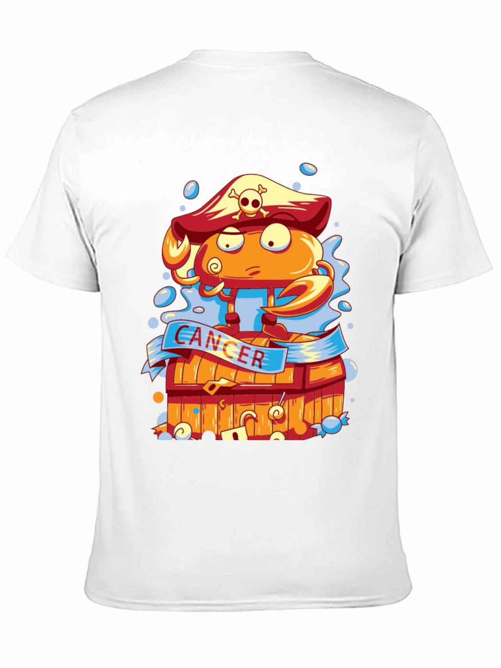 Cancer Zodiac Pirate Crab T-Shirt