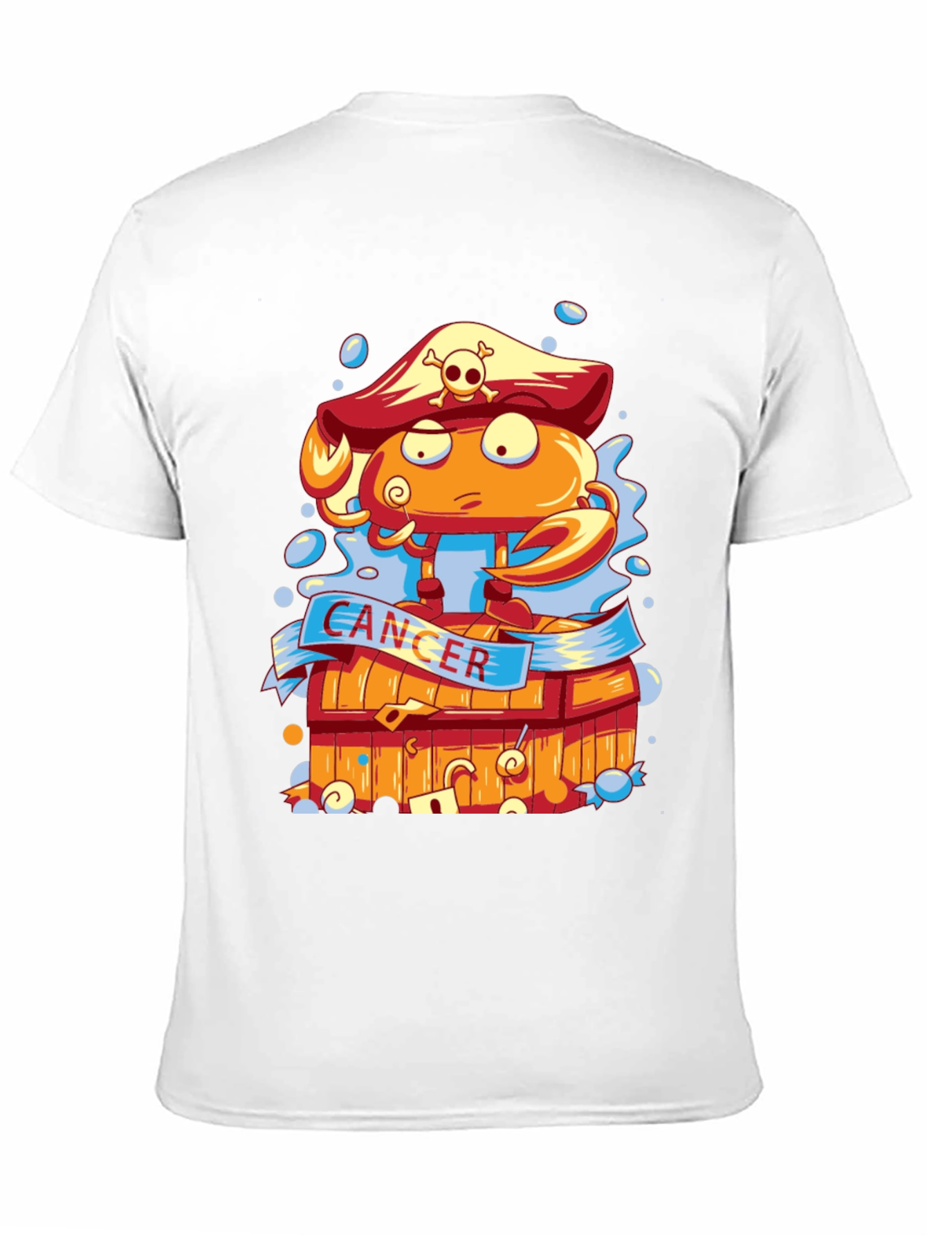 Cancer Zodiac Pirate Crab T-Shirt