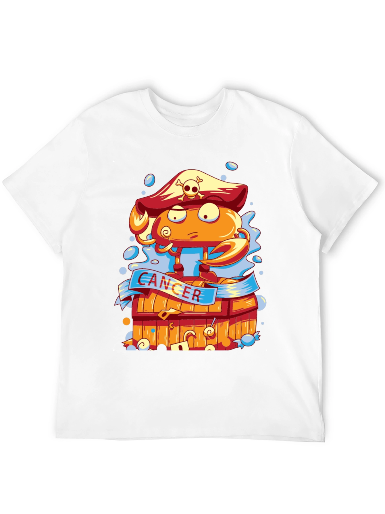 Cancer Zodiac Pirate Crab T-Shirt