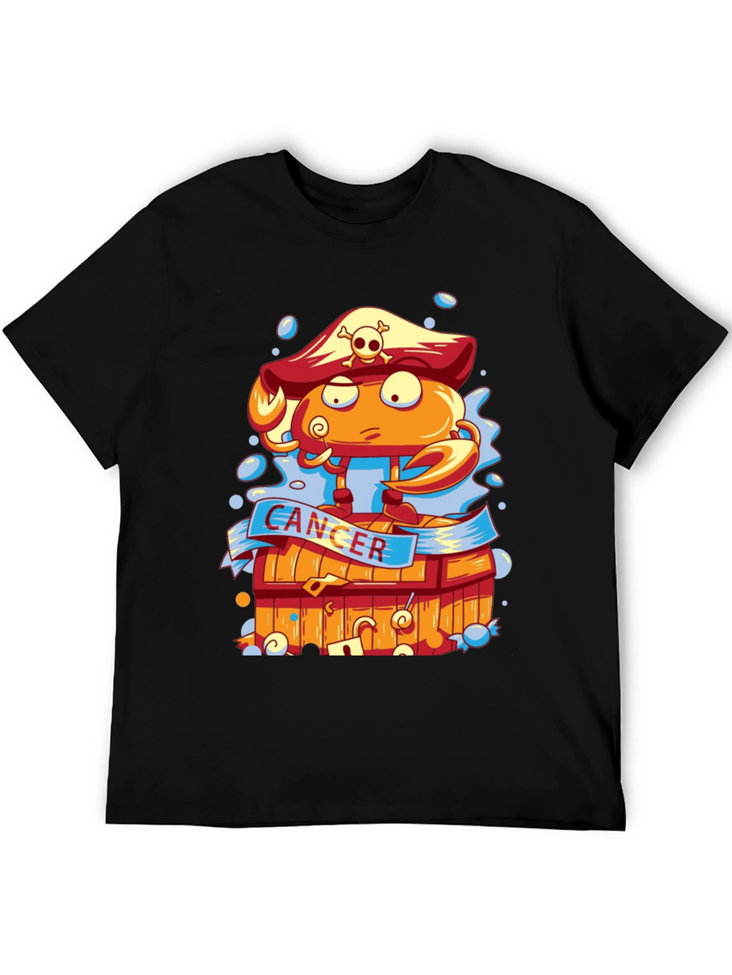 Cancer Zodiac Pirate Crab T-Shirt