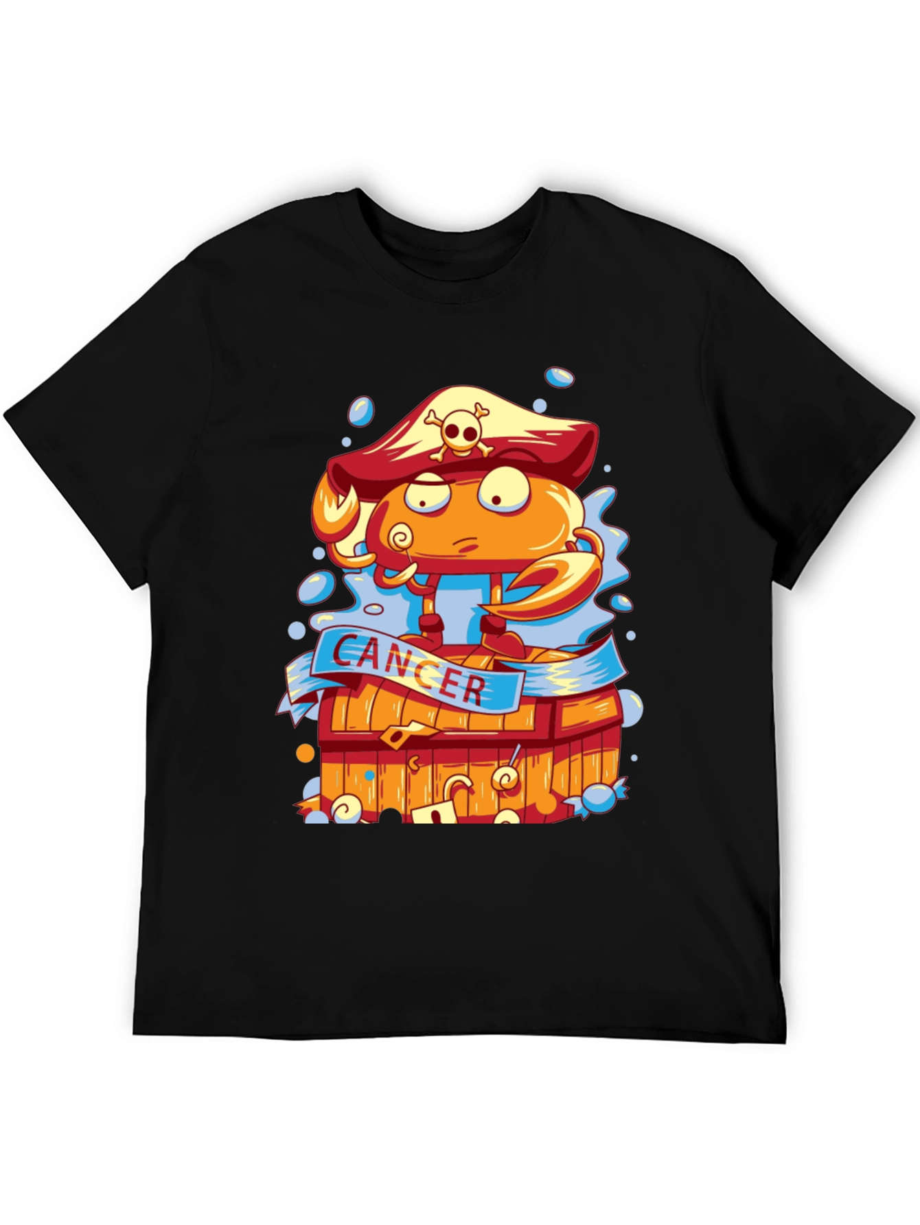 Cancer Zodiac Pirate Crab T-Shirt