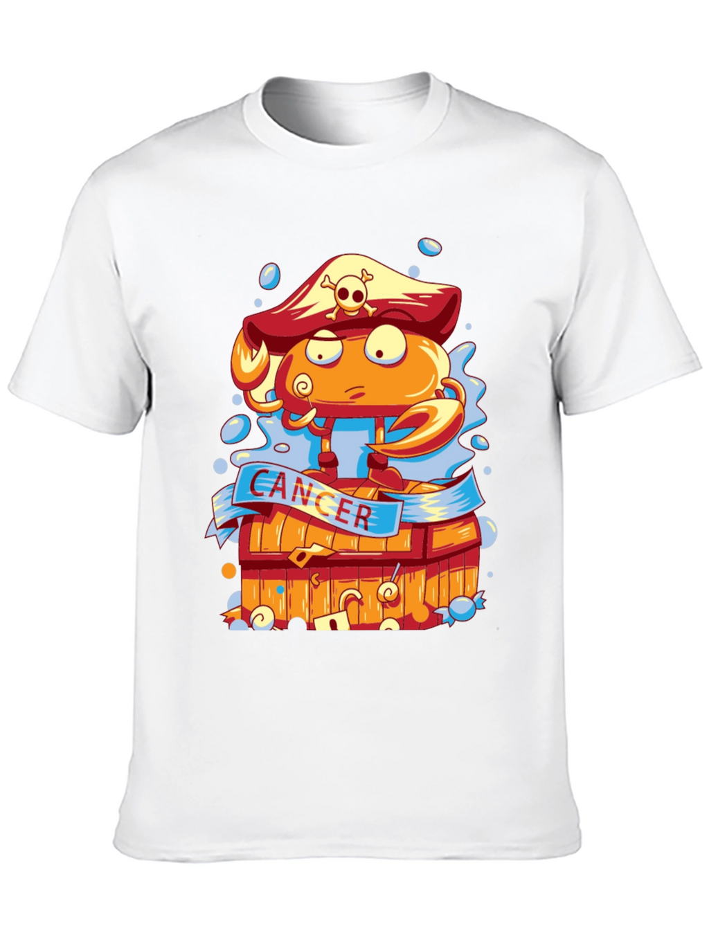 Cancer Zodiac Pirate Crab T-Shirt