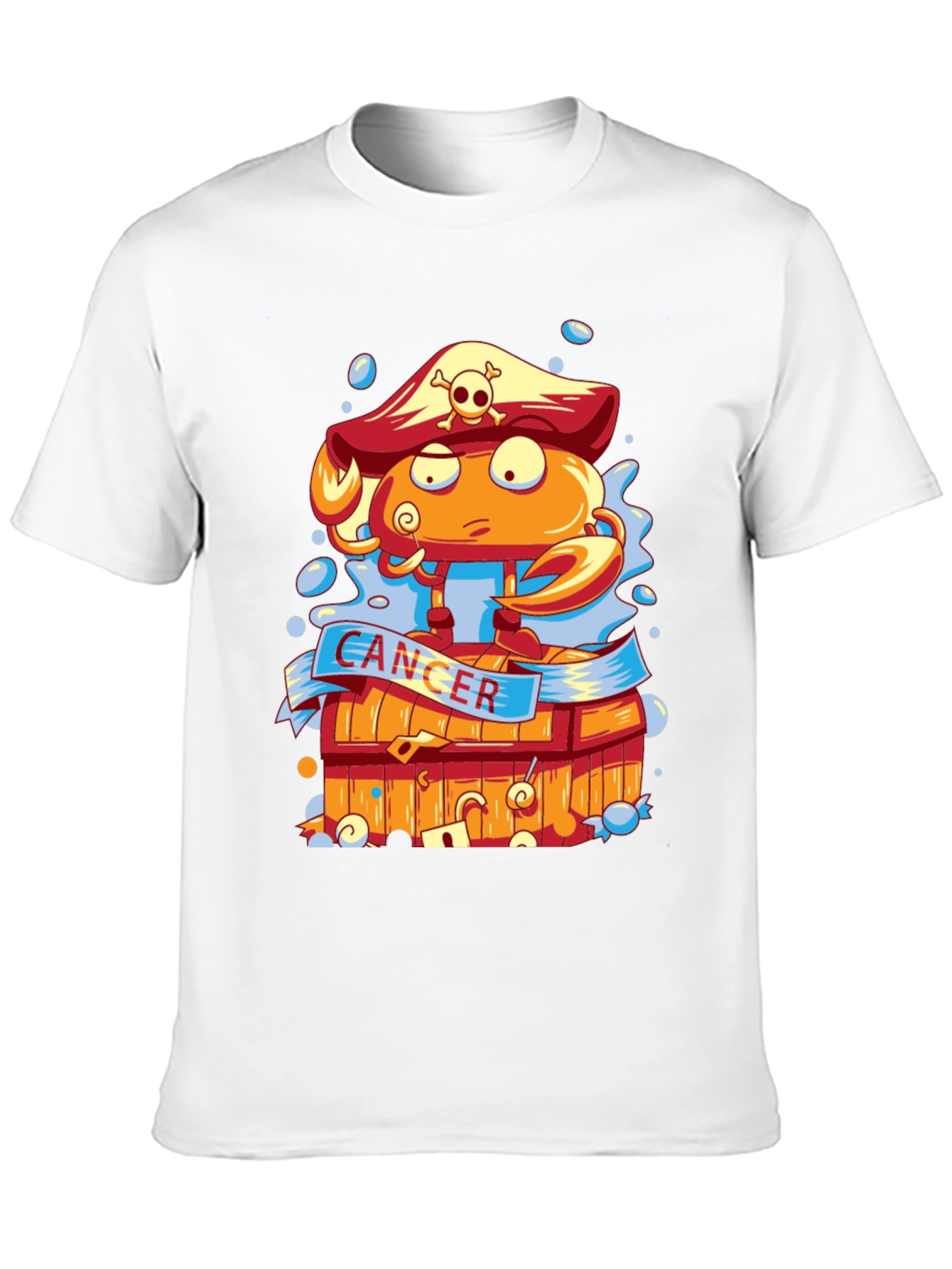 Cancer Zodiac Pirate Crab T-Shirt