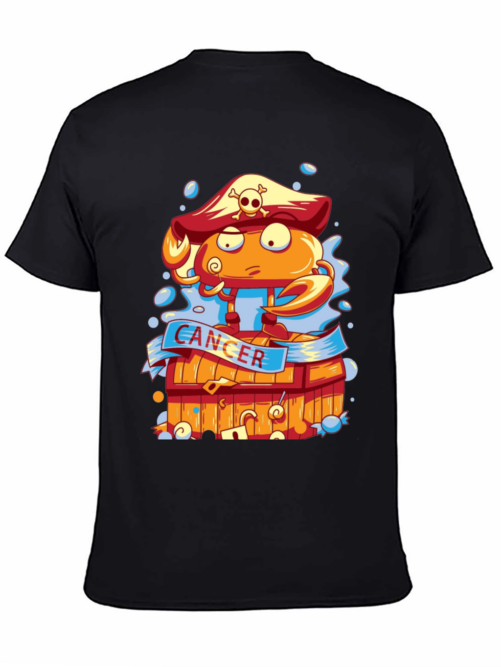 Cancer Zodiac Pirate Crab T-Shirt