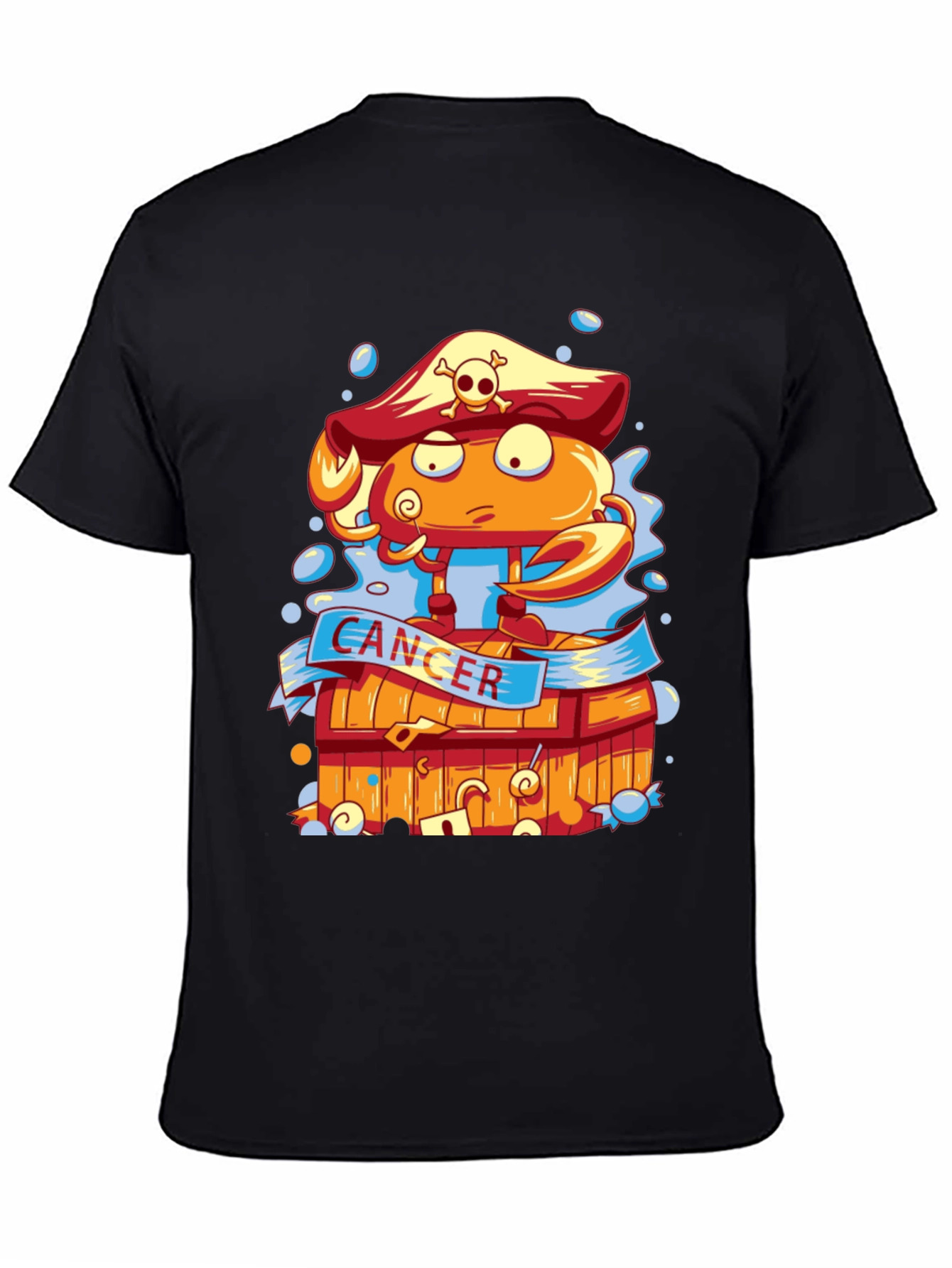 Cancer Zodiac Pirate Crab T-Shirt