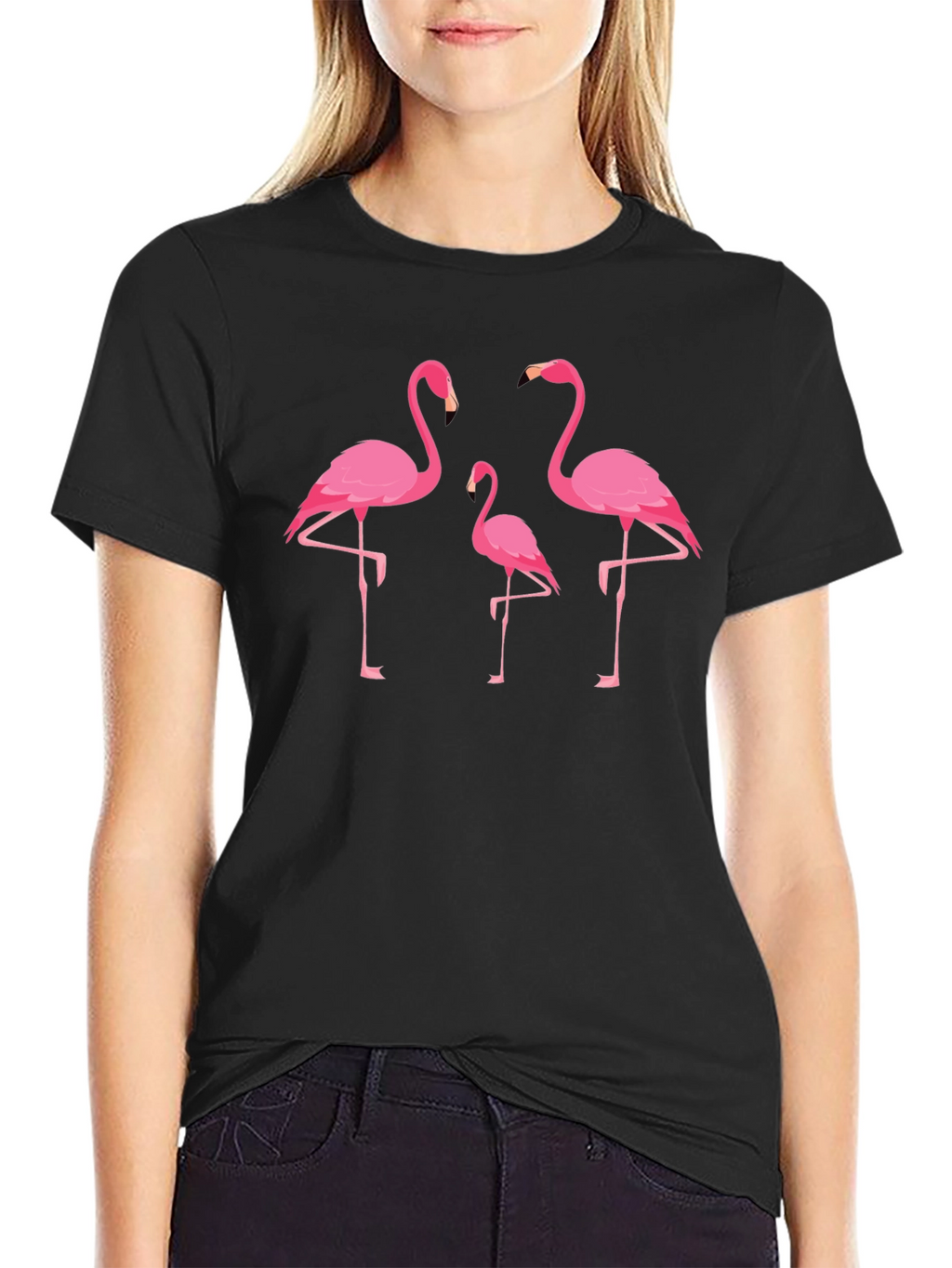 Flamingo Graphic Tee - Tropical Bird T-Shirt