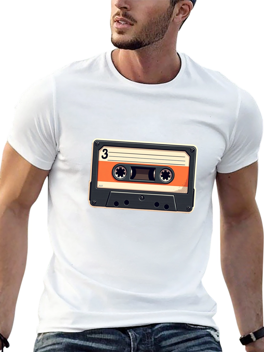 Retro Cassette Tape Graphic T-Shirt