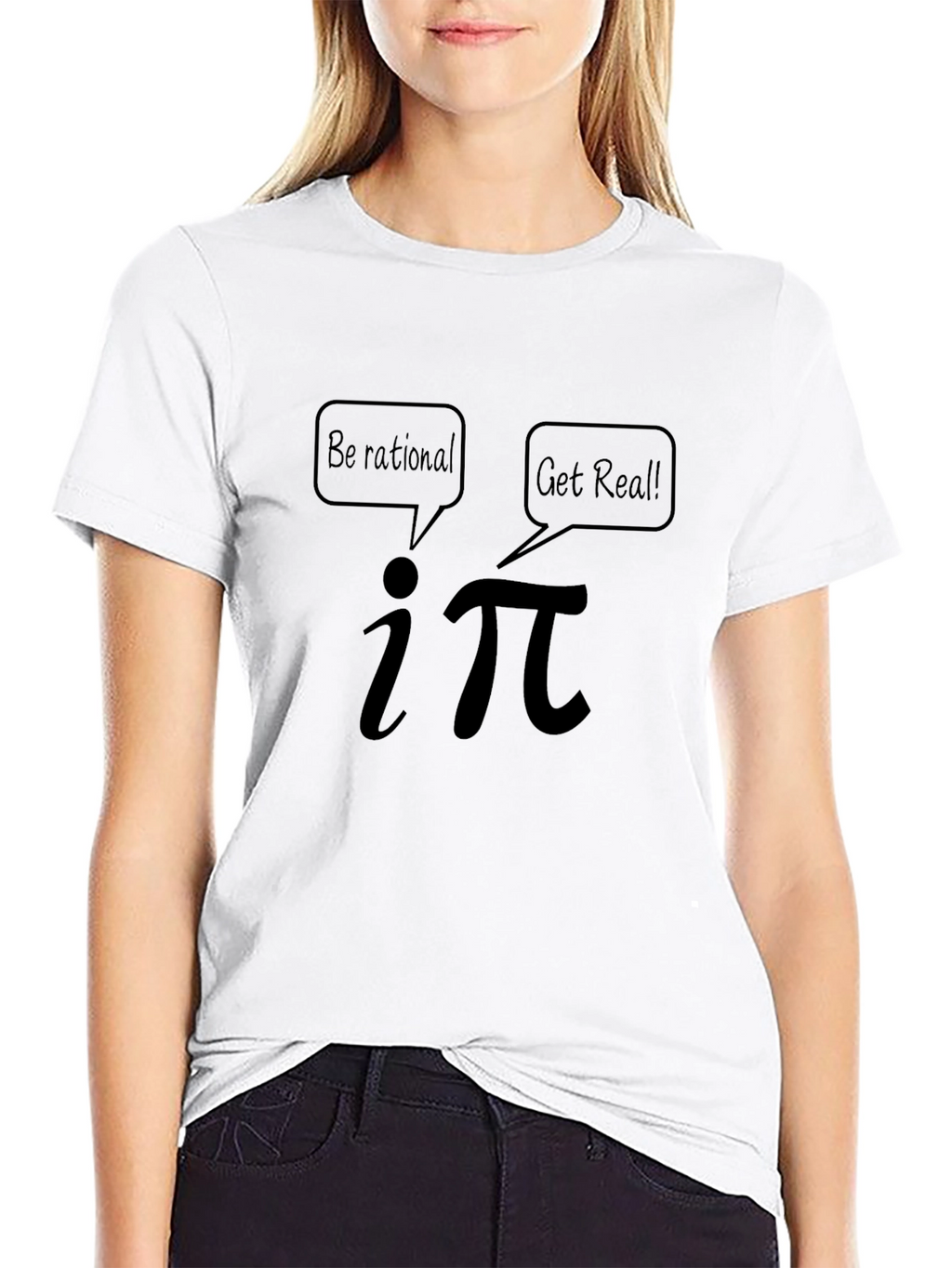 Math Humor T-Shirt: Be Rational Get Real! Design