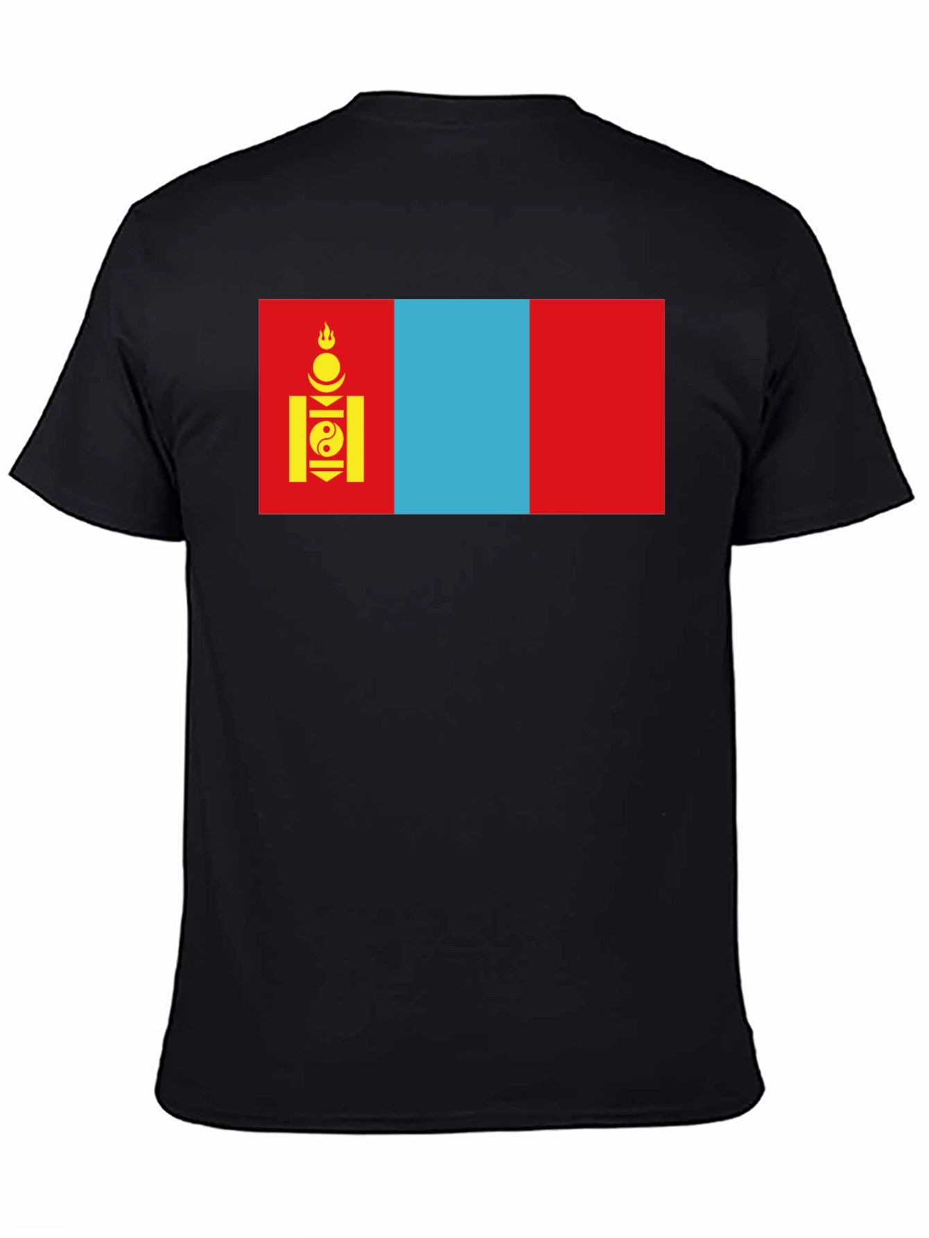 Mongolia Flag Graphic T-Shirt - Soft Cotton Blend Tee