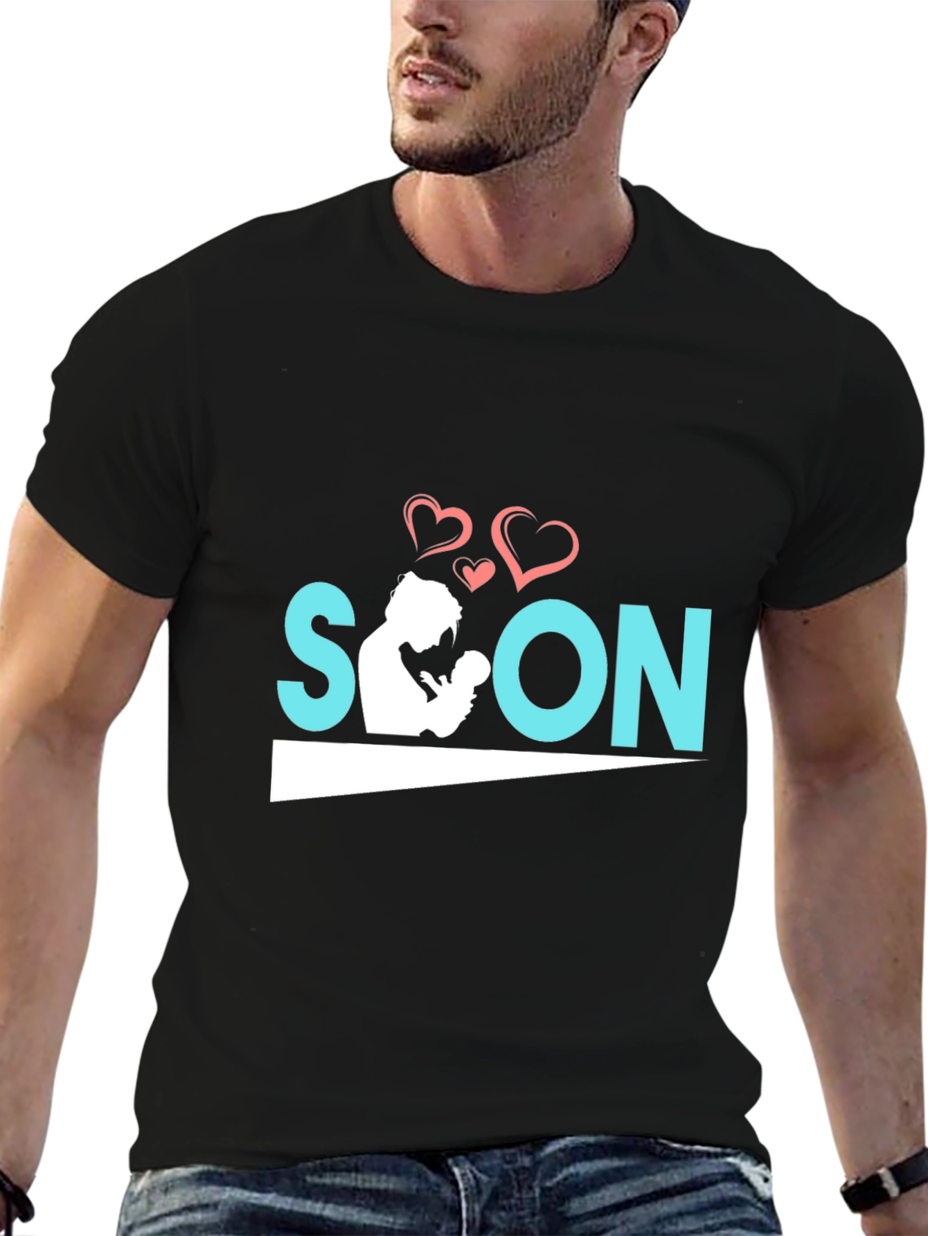 Soon To Be A Mother Black T-Shirt