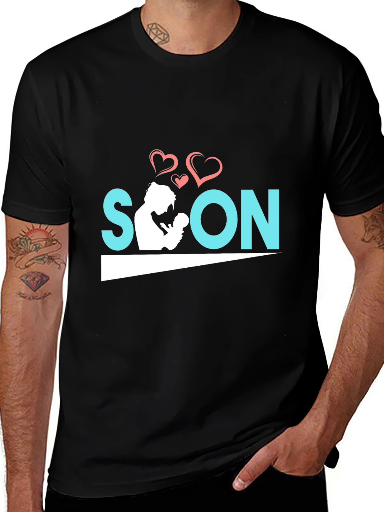 Soon To Be A Mother Black T-Shirt