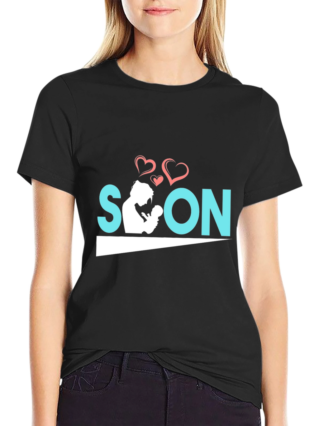 Soon To Be A Mother Black T-Shirt