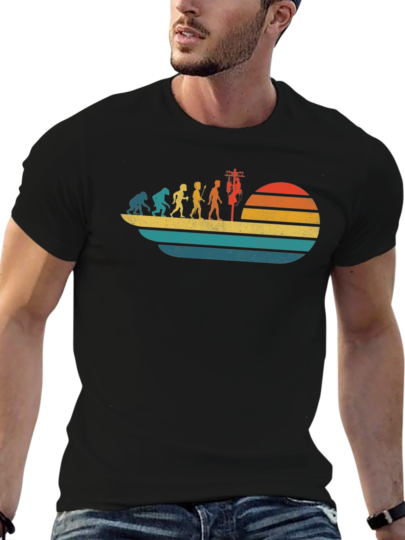 Lineman Evolution Graphic T-Shirt