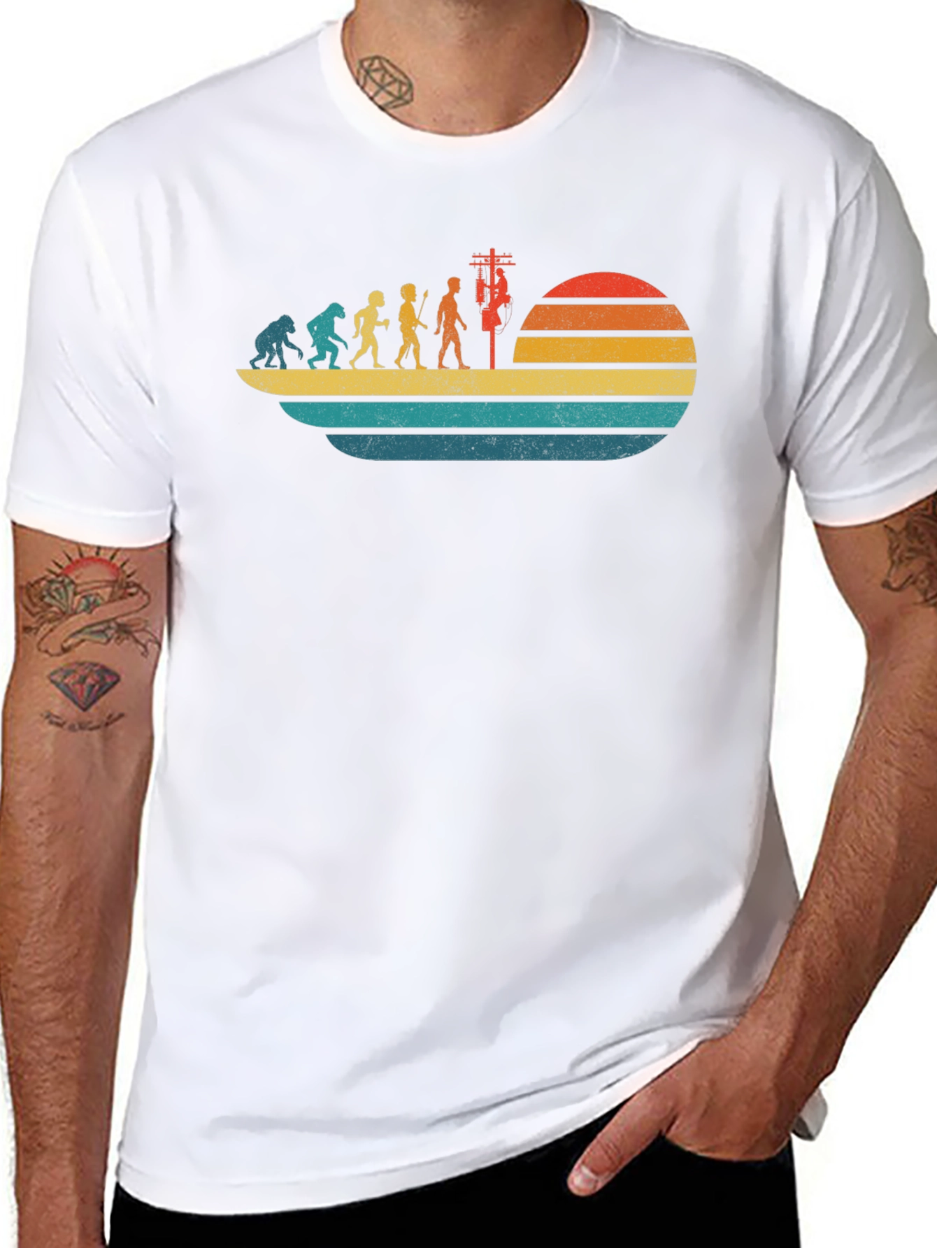 Lineman Evolution Graphic T-Shirt