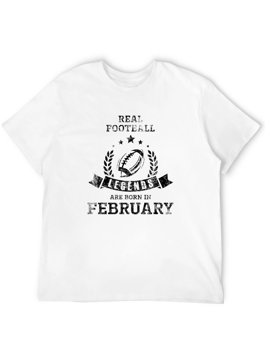 Real Football Legends February Black T-Shirt
