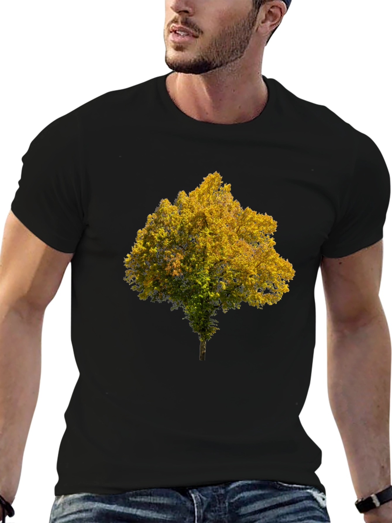 Tree Graphic Black T-Shirt