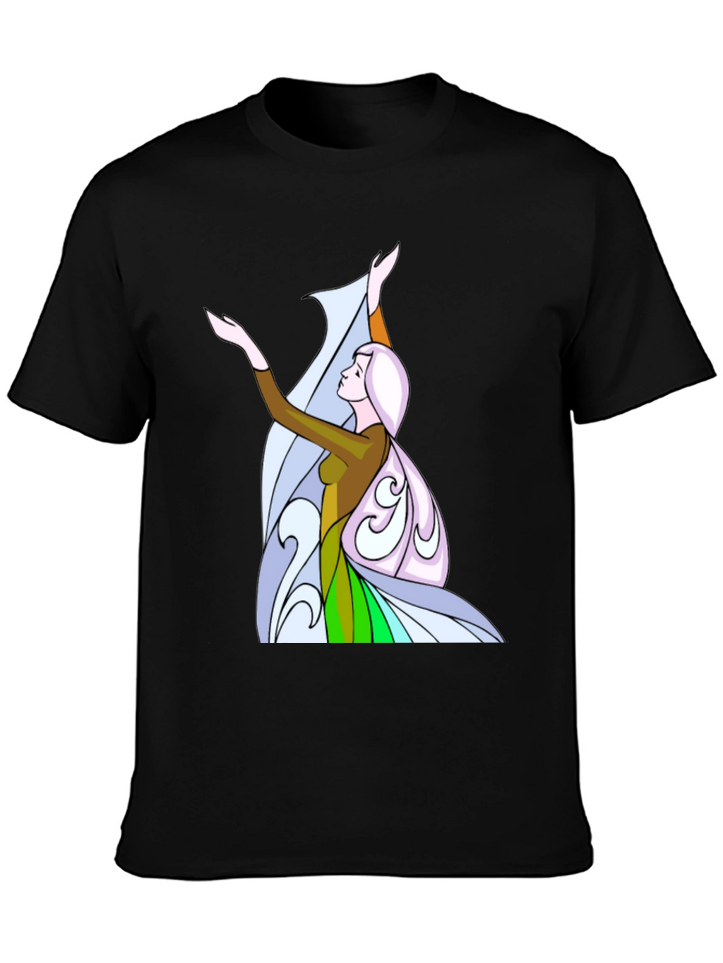 Elegant Woman Graphic Tee - Unique Design