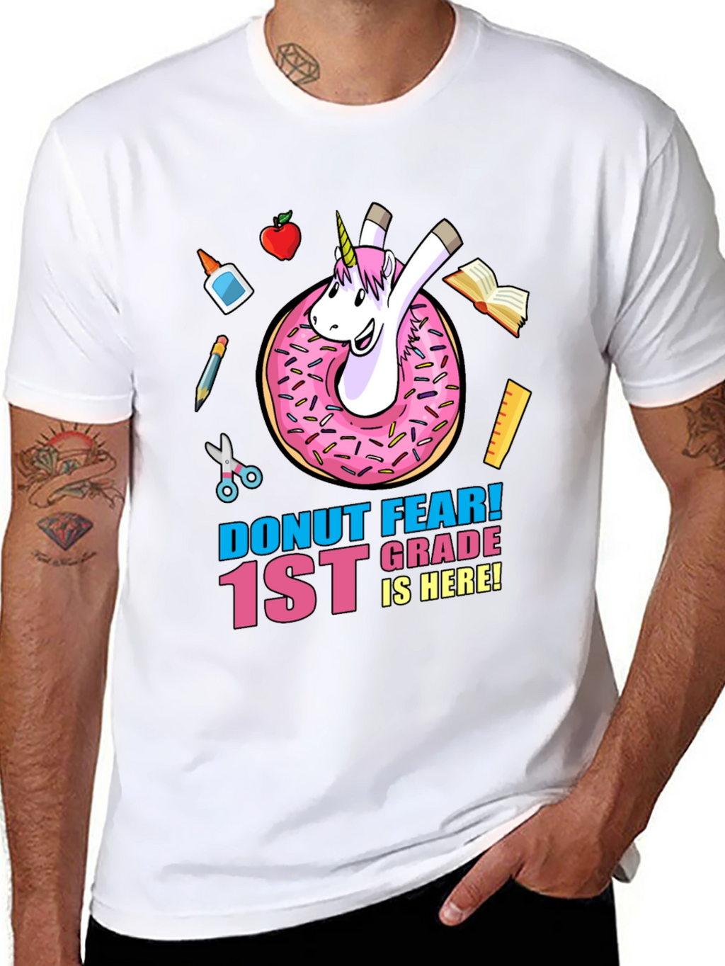 Donut Fear 1st Grade Unicorn T-Shirt