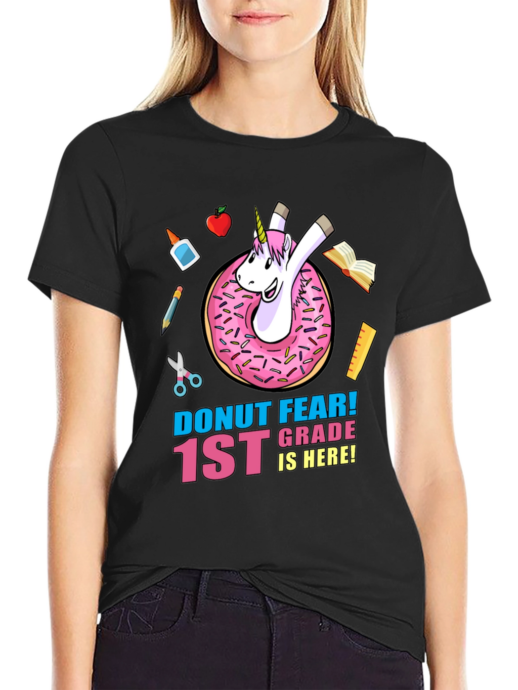 Donut Fear 1st Grade Unicorn T-Shirt