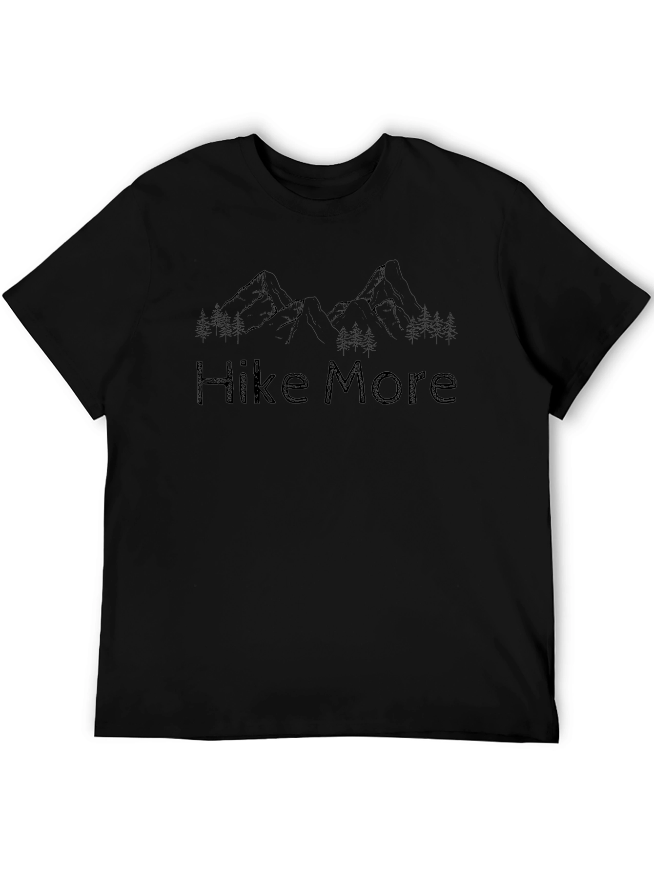 Hike More Black T-Shirt - Outdoor Adventure Apparel