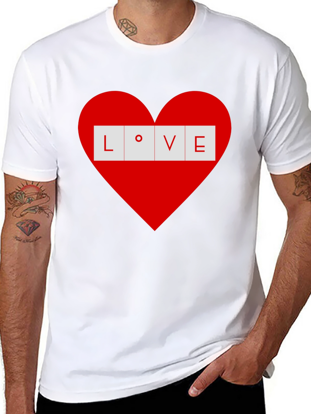 Love Heart T-Shirt - Stylish Valentines Day Apparel
