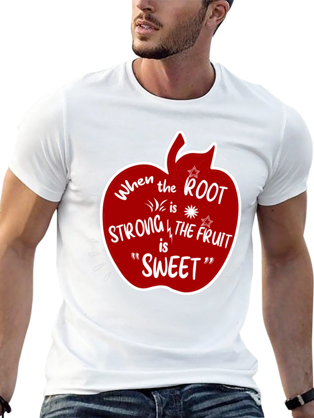 Root Strong Fruit Sweet Graphic T-Shirt